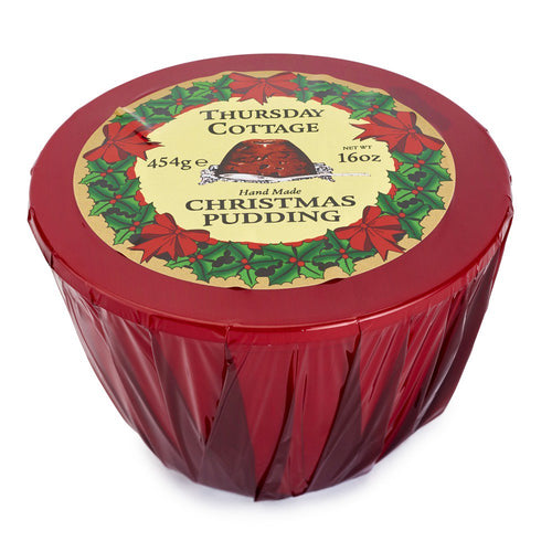 Thursday Cottage Christmas Pudding Cellephane Wrapped (454g)