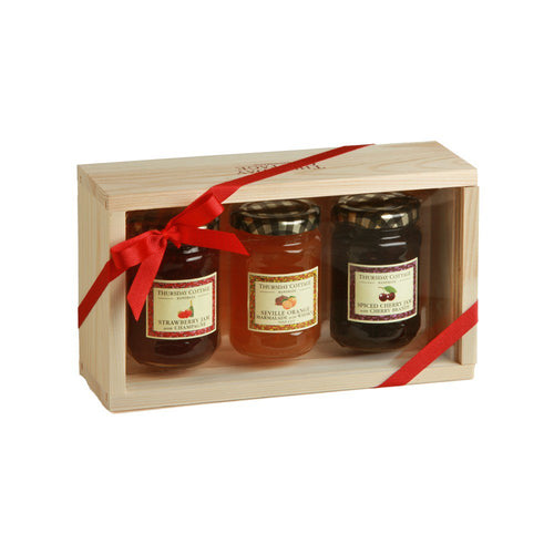 Thursday Cottage Wooden Presreves with Alcohol Gift Box