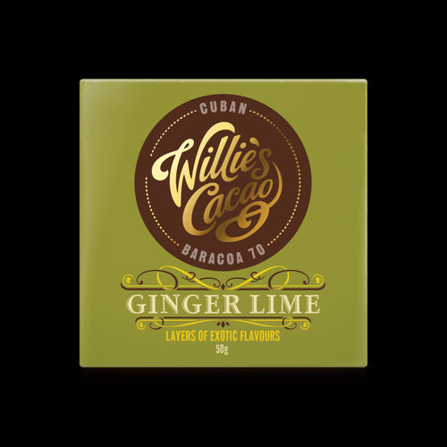 Willies Cacao Ginger & Lime Cuban Chocolate (50g)