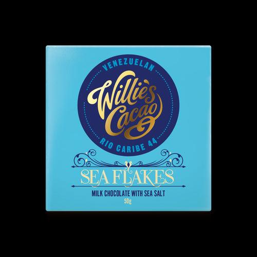 Willies Cacao Sea Flakes Venezuelan Chocolate (50g)