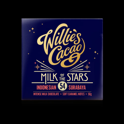 Willies Cacao Milk of the Stars Indonesian Milk Chocolate (50g)