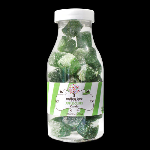 Mallow Tree Apple Cubes Candy in Milk Bottle (220g)