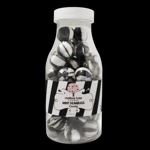 Mallow Tree Mint Humbugs Candy in Milk Bottle (230g)