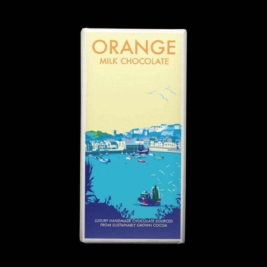 Kernow Orange Milk Chocolate Bar (100g)