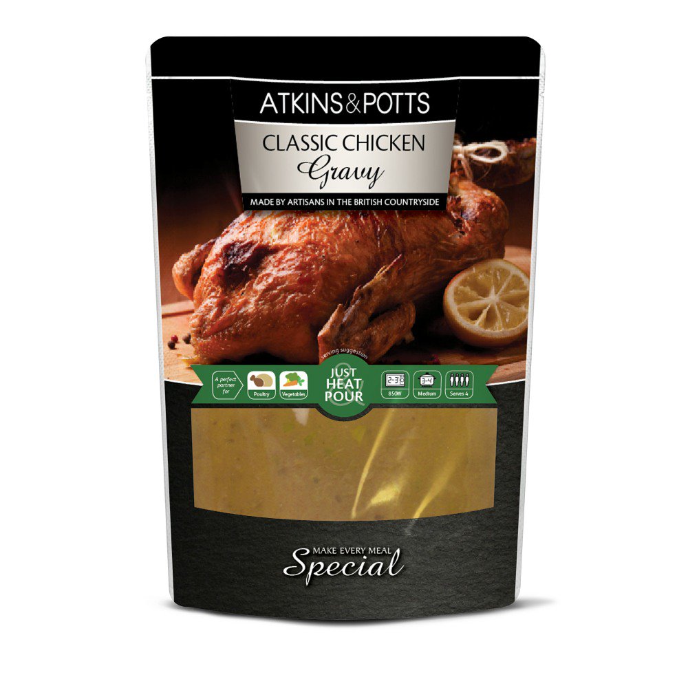 Atkins & Potts Classic Chicken Gravy (350g)