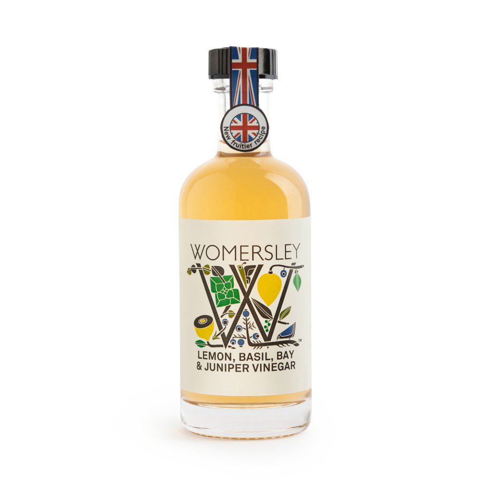 Womersley Lemon Basil Bay & Juniper Vinegar (100ml)