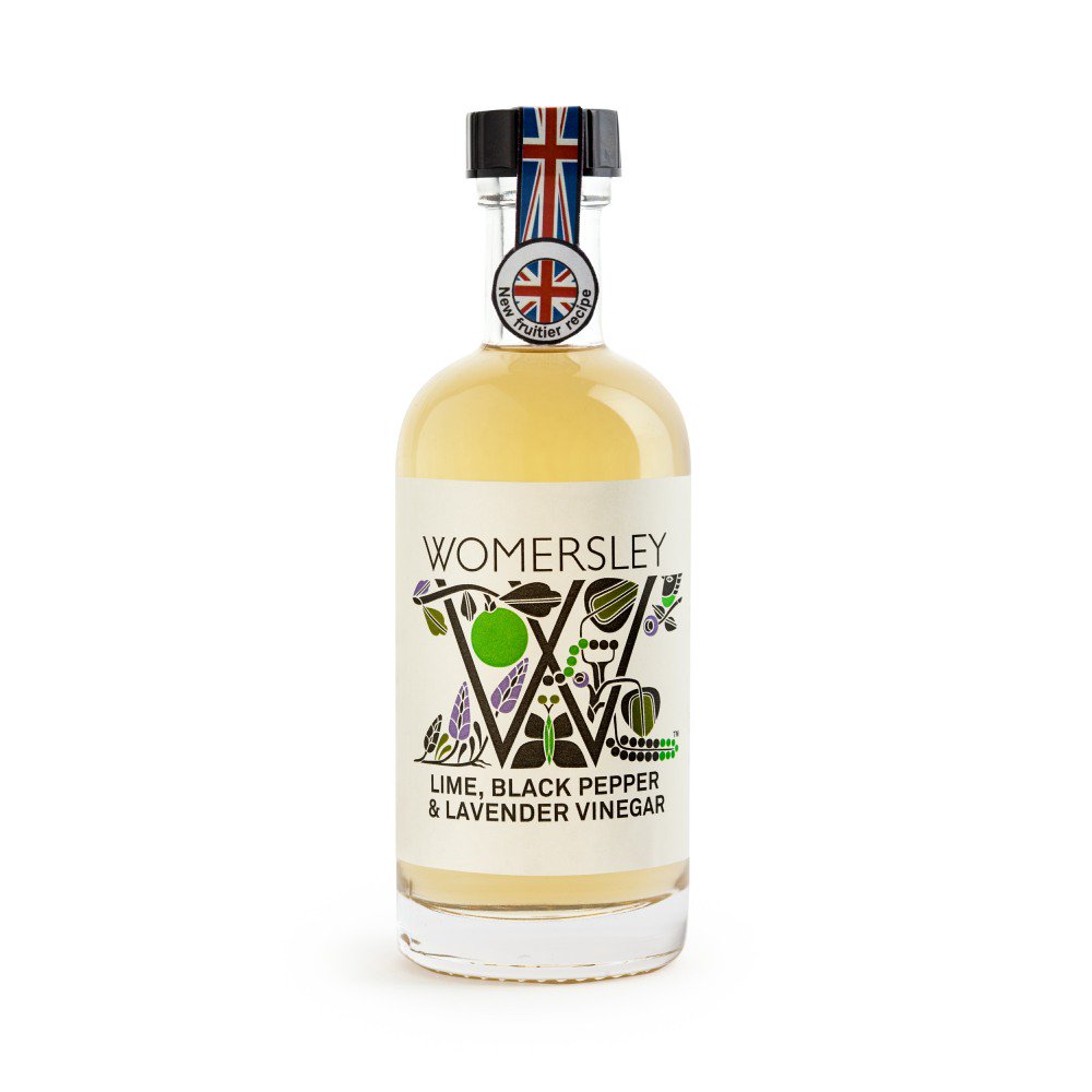 Womersley Lime Black Pepper & Lavender Vinegar (100ml)
