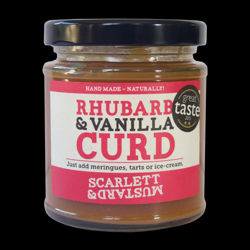 Scarlett & Mustard Rhubarb & Vanilla Curd (200g)