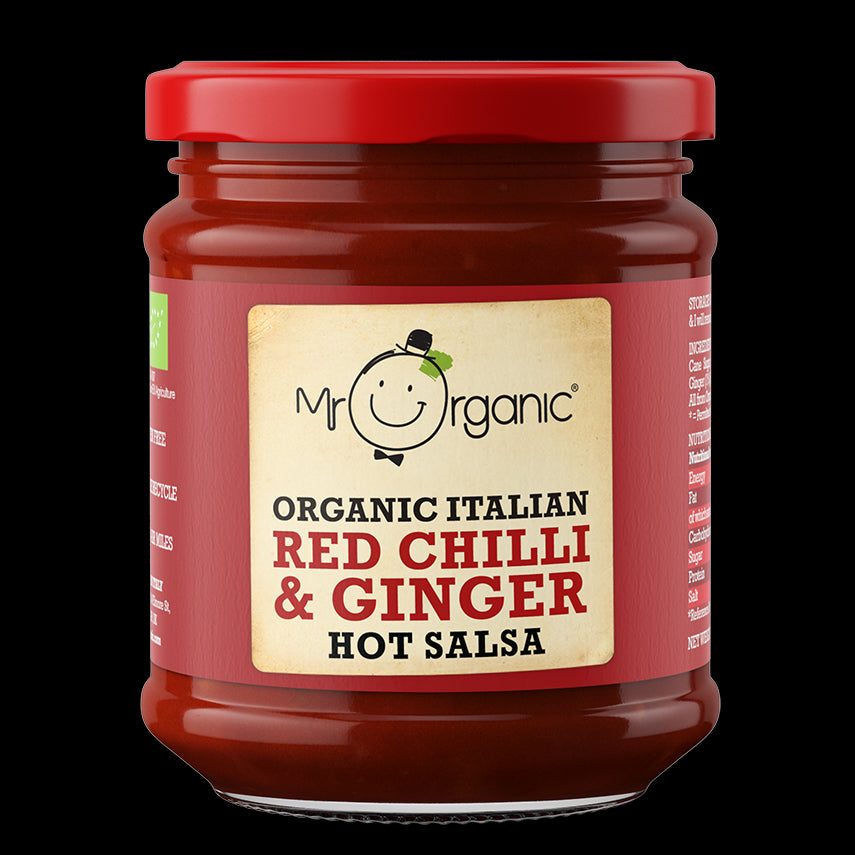 Mr Organic Italian Red Chilli & Ginger Hot Salsa (200g)