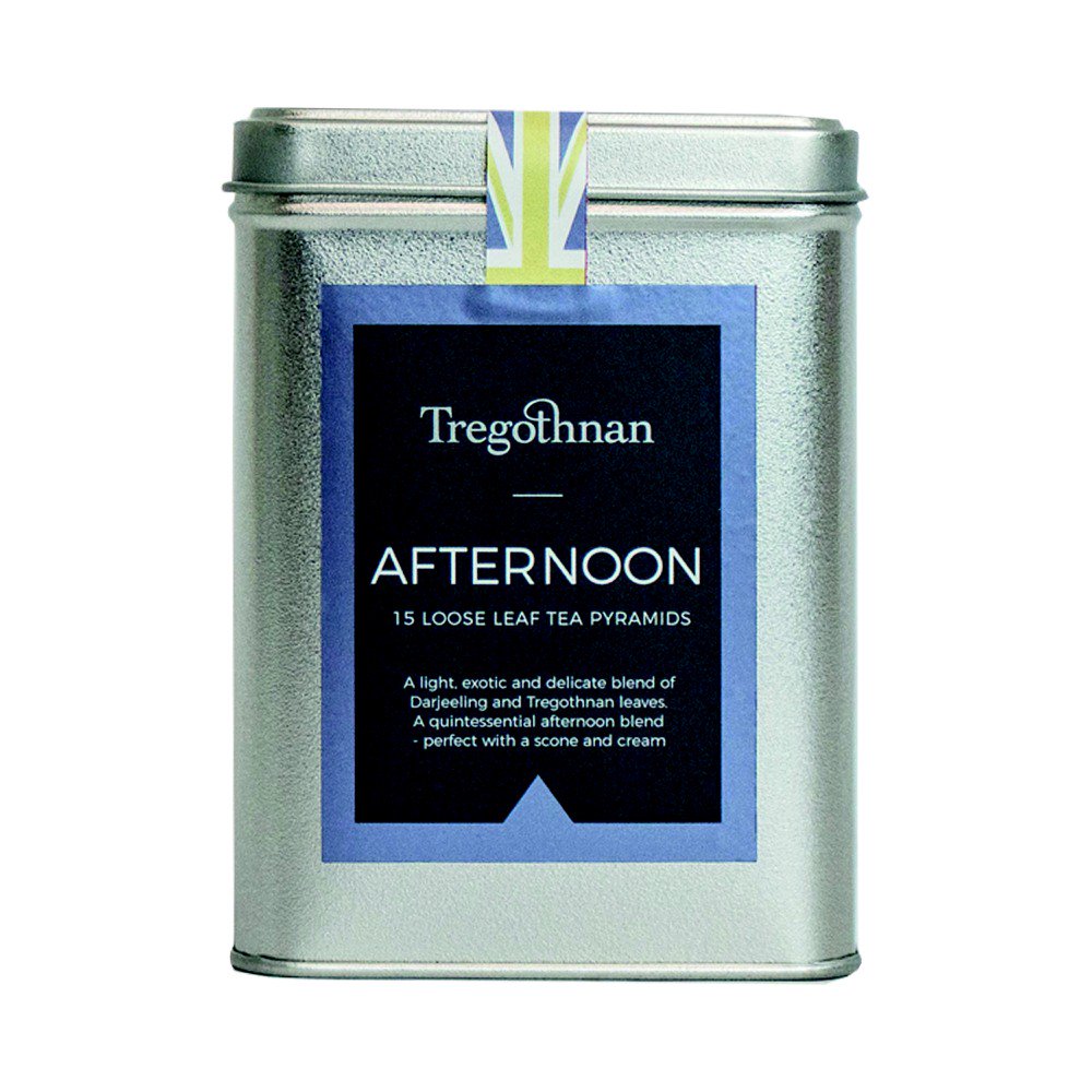 Tregothnan Afternoon Tea Tin (15 Leaf Pyramids)