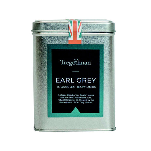 Tregothnan Earl Grey Tea Tin (15 Leaf Pyramids)