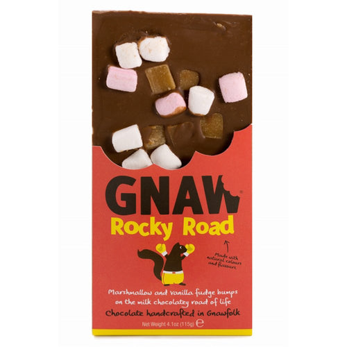 Gnaw Rocky Road Chocolate Bar (115g)