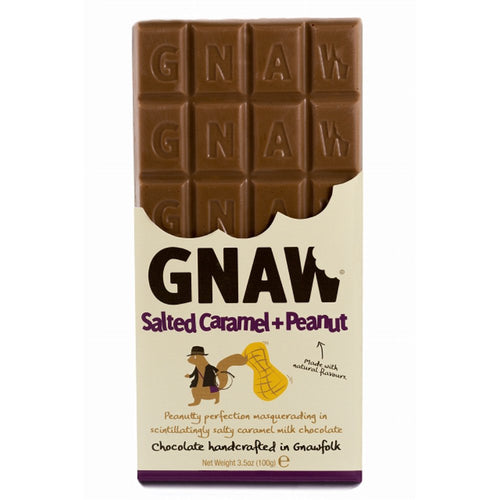 Gnaw Salted Caramel & Peanut Butter Bar (100g)