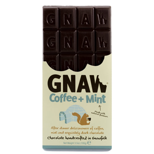 Gnaw Coffee & Mint Chocolate Bar (100g)