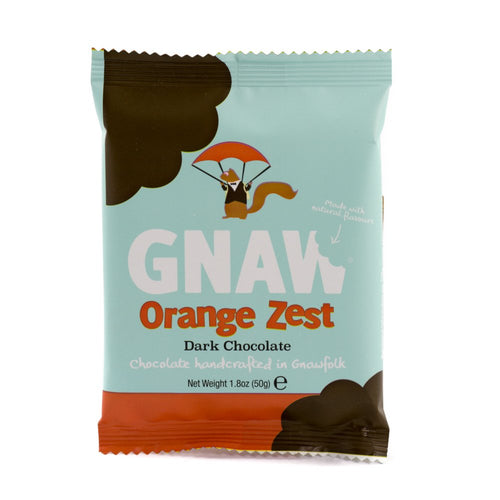 Gnaw Orange Zest Mini Chocolate Bar (50g)