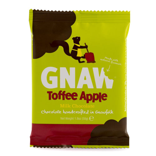 Gnaw Toffee Apple Mini Chocolate Bar (50g)