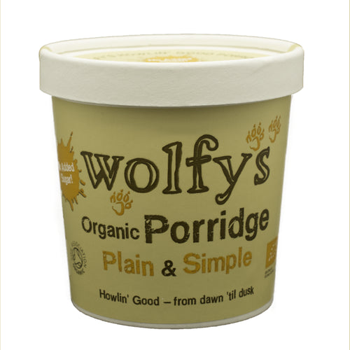 Wolfy's Organic Plain & Simple Porridge Pot (60g)