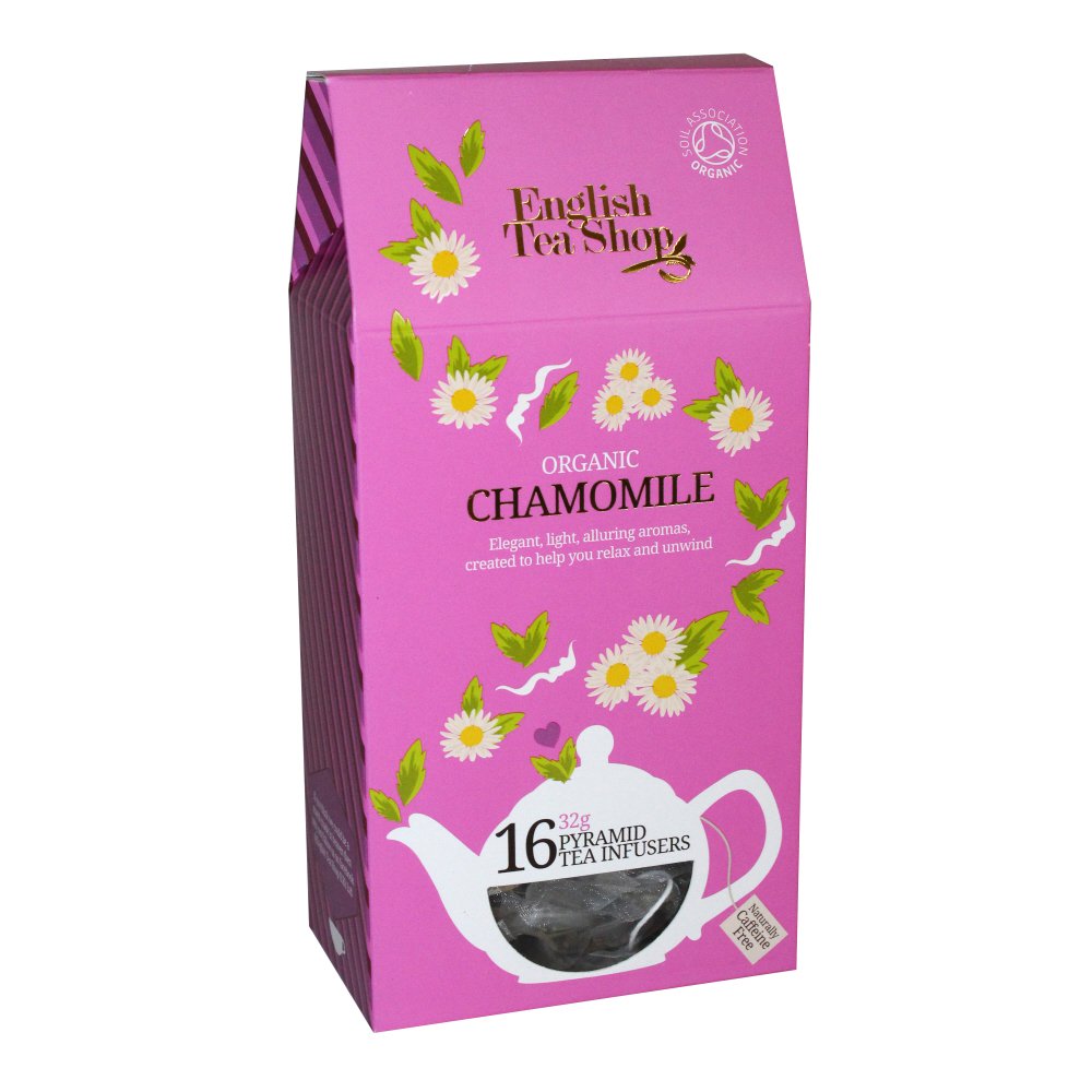 English Tea Shop Organic Chamomile (16 Pyramid Bags)