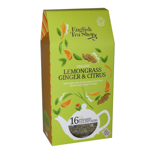 English Tea Shop Organic Lemongrass Ginger & Citrus (16 Pyramid Bags)