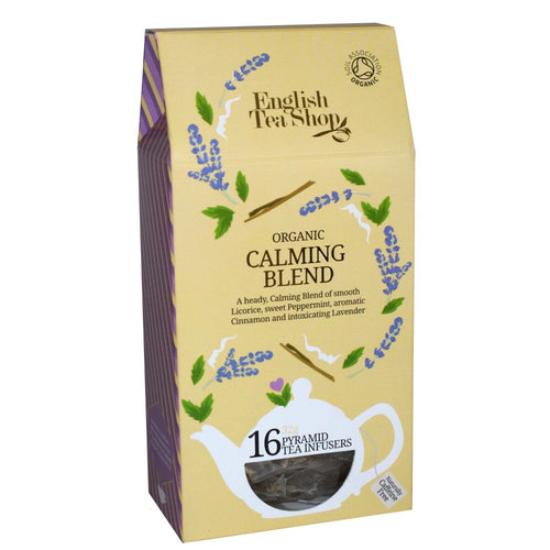 English Tea Shop Organic Calming Blend (16 Pyramid Bags)