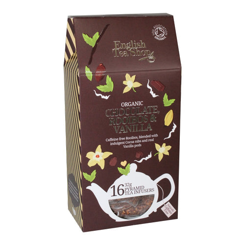 English Tea Shop Organic Chocolate Rooibox & Vanilla (16 Pyramid Bags)