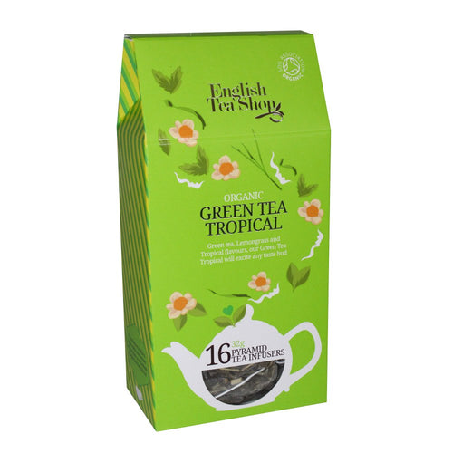 English Tea Shop Organic Green Tea Tropical (16 Pyramid Bags)