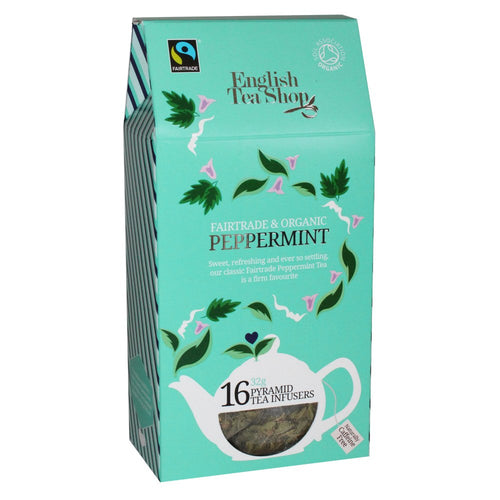 English Tea Shop Organic Peppermint (16 Pyramid Bags)