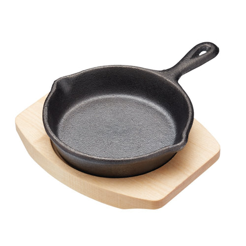 Artesa 11.5cm Mini Round Frypan with Maple Wood Stand