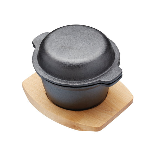 Artesa 10cm Cassserole Dish with Maple Wood Stand