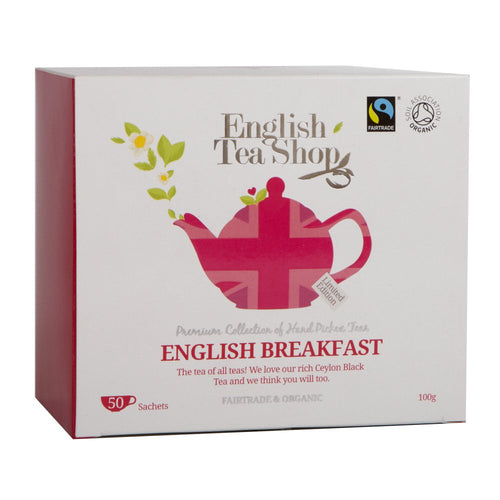 English Tea Shop Organic Union Jack English Breakfast (50 Tea Bags)