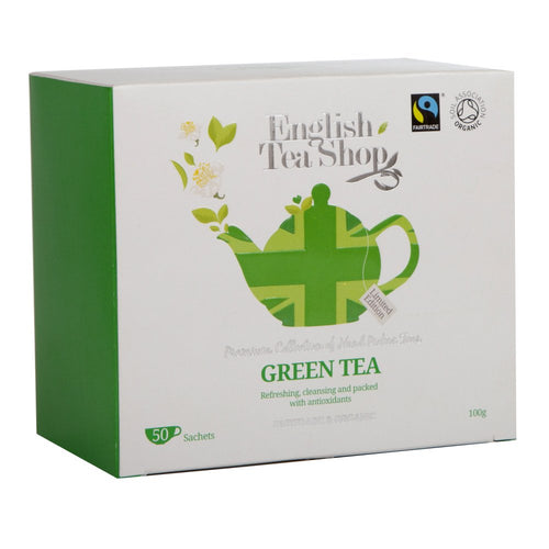 English Tea Shop Organic Union Jack Green Tea (50 Tea Bags)