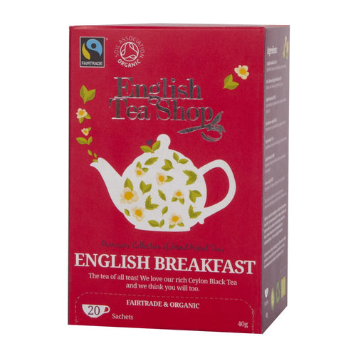 English Tea Shop Organic English Breakfast (20 Tea Bags)