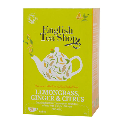 English Tea Shop Organic Lemongrass Ginger & Citrus (20 Tea Bags)