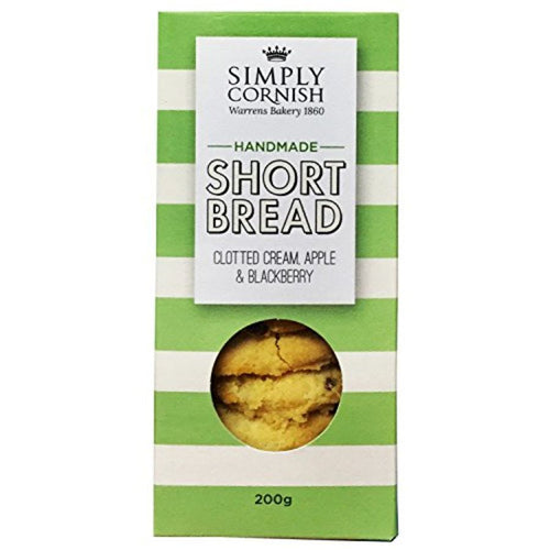 Simply Cornish Clotted Cream Apple & Blackberry Shortbread (200g)