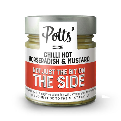 Potts Chilli Hot Horseradish & Mustard Sauce (200g)