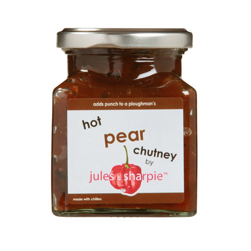 Jules & Sharpie Hot Pear Chutney (285g)