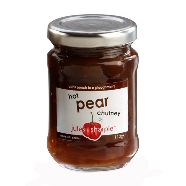 Jules & Sharpie Hot Pear Chutney (112g)