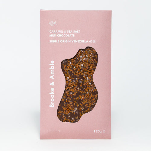 Brooke & Amble Single Origin Caramel & Sea Salt Venezuala 43% (120g)