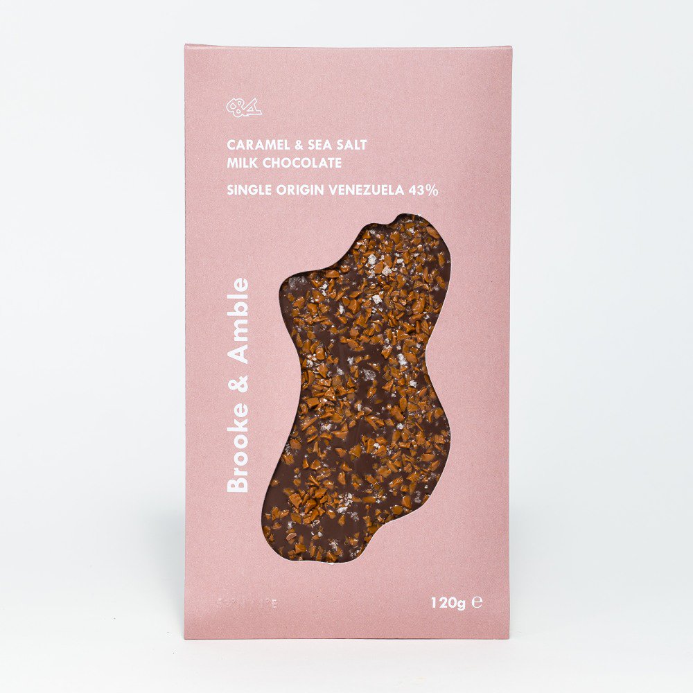 Brooke & Amble Single Origin Caramel & Sea Salt Venezuala 43% (120g)