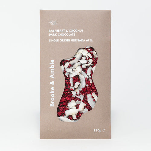 Brooke & Amble Single Origin Raspberry & Coconut Dark Grenada 67% (120g)
