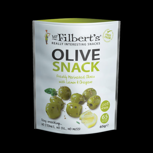 Mr Filbert's Green Olives with Lemon & Oregano (65g)