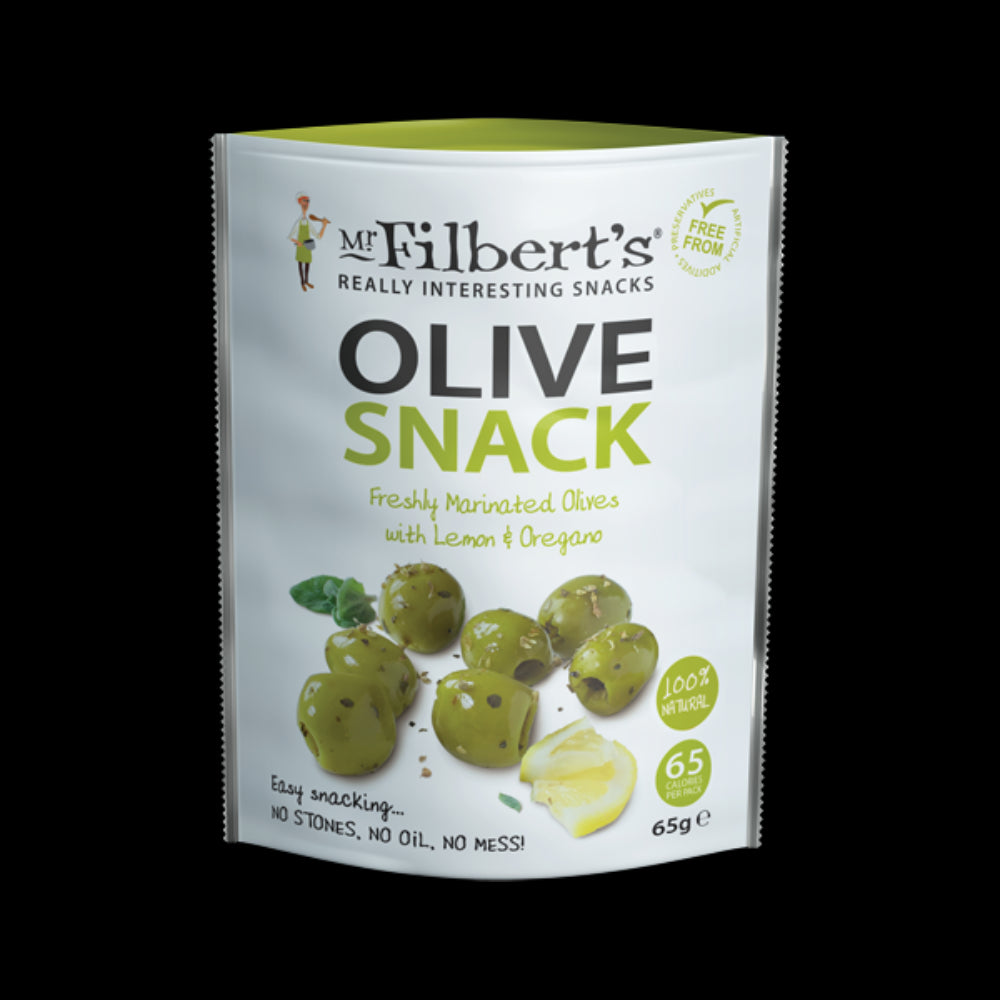 Mr Filbert's Green Olives with Lemon & Oregano (65g)