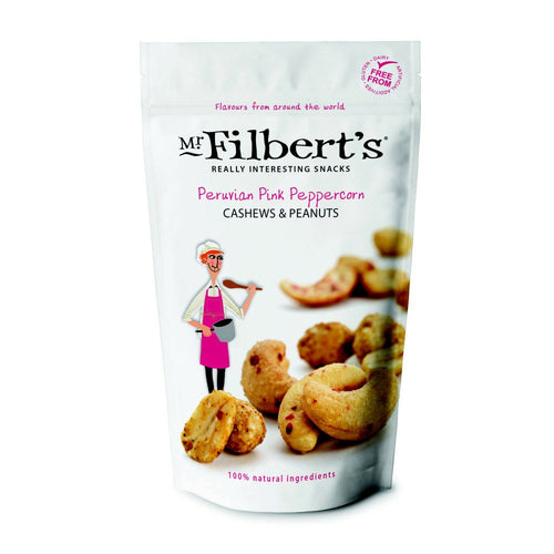 Mr Filbert's Peruvian Pink Peppercorn Cashews & Peanuts (110g)
