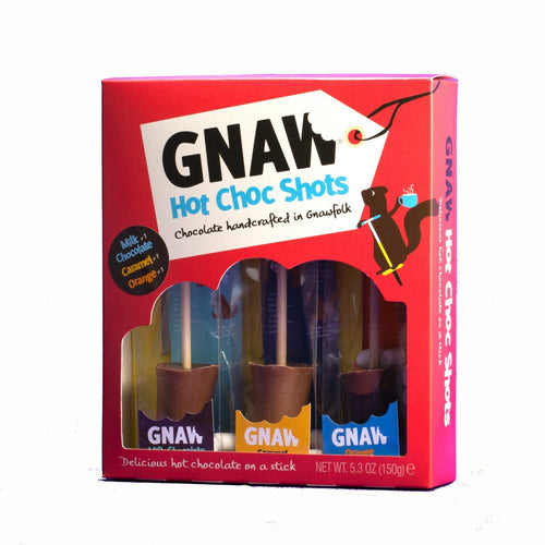 Gnaw Milk Caramel & Orange Hot Choc Shot Gift Set Chocolate (150g)