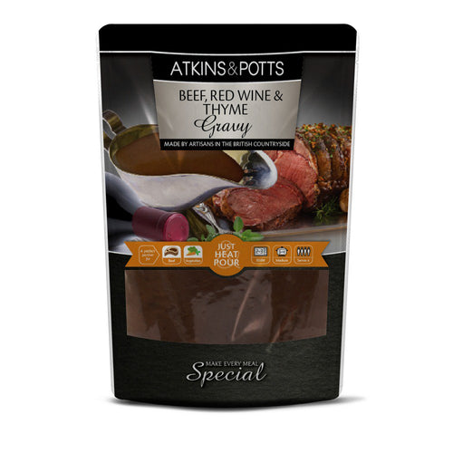Atkins & Potts Beef Red Wine & Thyme Gravy (350g)