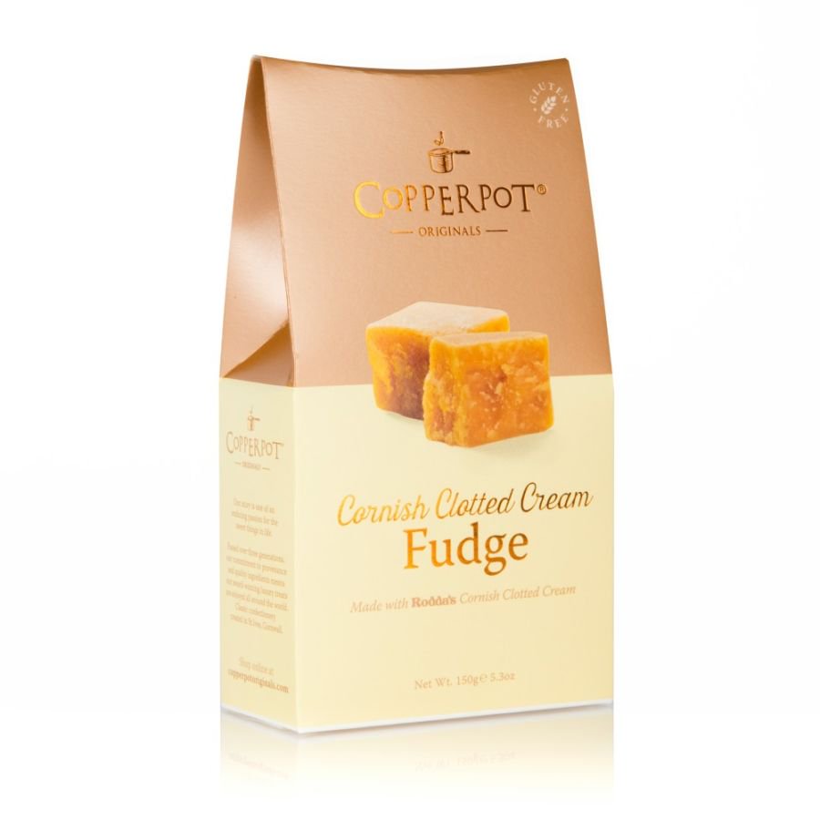 Copperpot Originals Cornish Clotted Cream Fudge Satchel (150g)