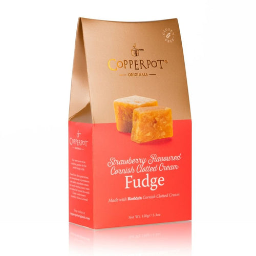Copperpot Originals Strawberry Flavoured Clotted Cream Fudge Satchel (150g)