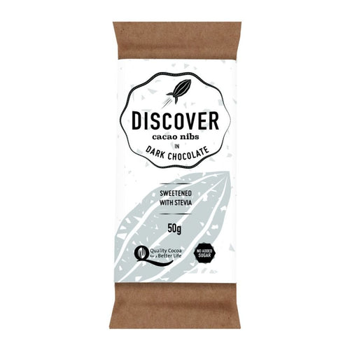 Discover Caco Nibs in Dark Chocolate (50g)