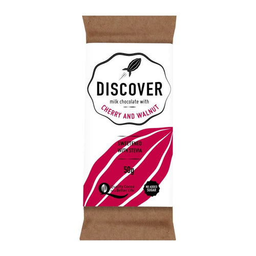 Discover Milk Chocolate with Cherry & Walnut (50g)