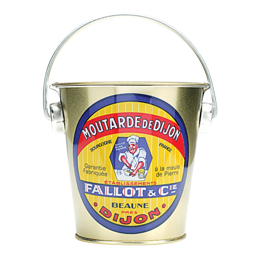 Edmond Fallot Dijon Mustard in Metal Gift Bucket (450g)